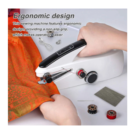 Machine à coudre, mini machine à coudre portable, machine à coudre  électrique portable sans fil avec accessoires de couture