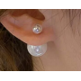 Boucle d oreille a fausse perle