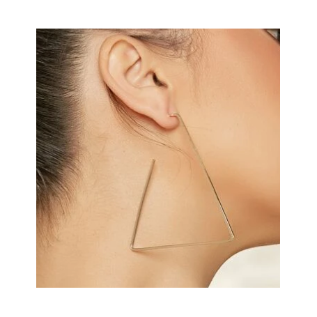 Boucles d oreilles design triangle