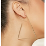 Boucles d oreilles design triangle