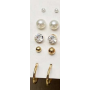 4 paires Boucles  d oreilles fausse perle et avec strass