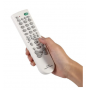 Télécommande TV Intelligente Universelle Remplacement Blanc