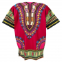 Tunique Dashiki Rouge Bordeau