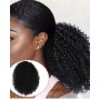 chignon afro bouclé