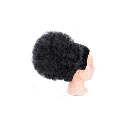 Chignon cheveux big afro