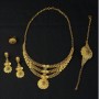 Ensemble de bijoux plaqué or 24k