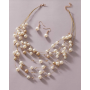 Collier avec fausse perle et Boucles d oreilles