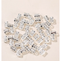 50 pieces Anneau pour cheveux ajoure dore et argent