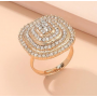 Bague avec strass ajustable 