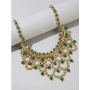 Collier avec strass vert